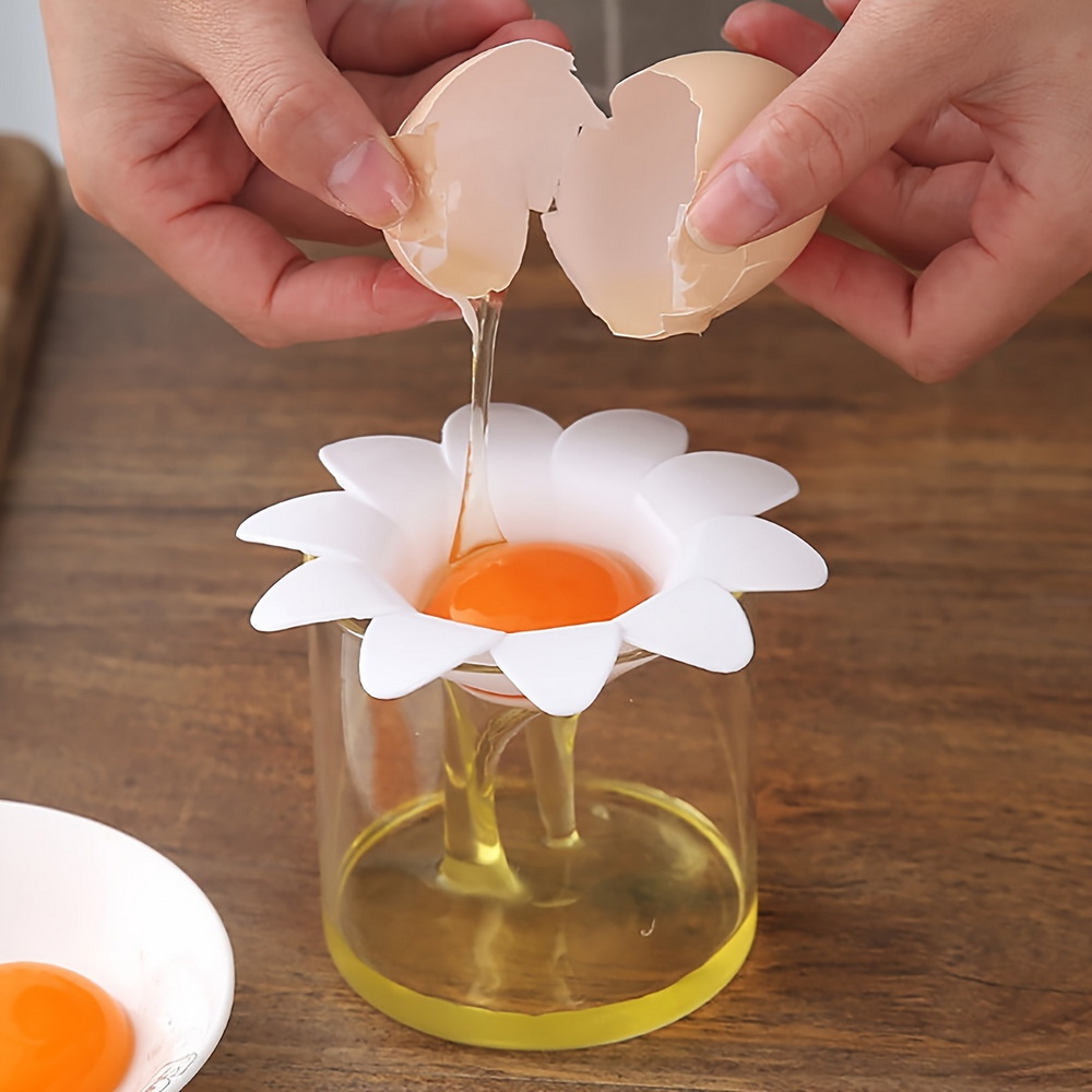 1pc/ Cute Flower Design Egg Wh - Egg Separator Tool review and price