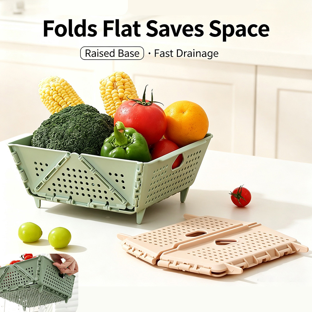 Foldable Fruit Vegetable Drain - Kitchen Gadgets Organizer review and price